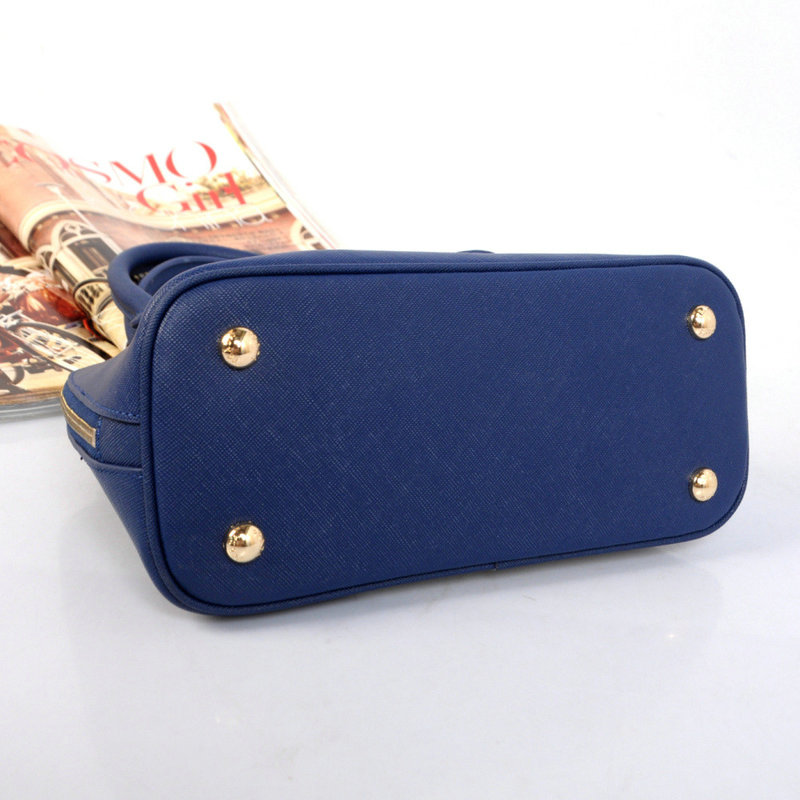 2014 Prada Saffiano Leather mini Two Handle Bag BN0826 royablue for sale - Click Image to Close